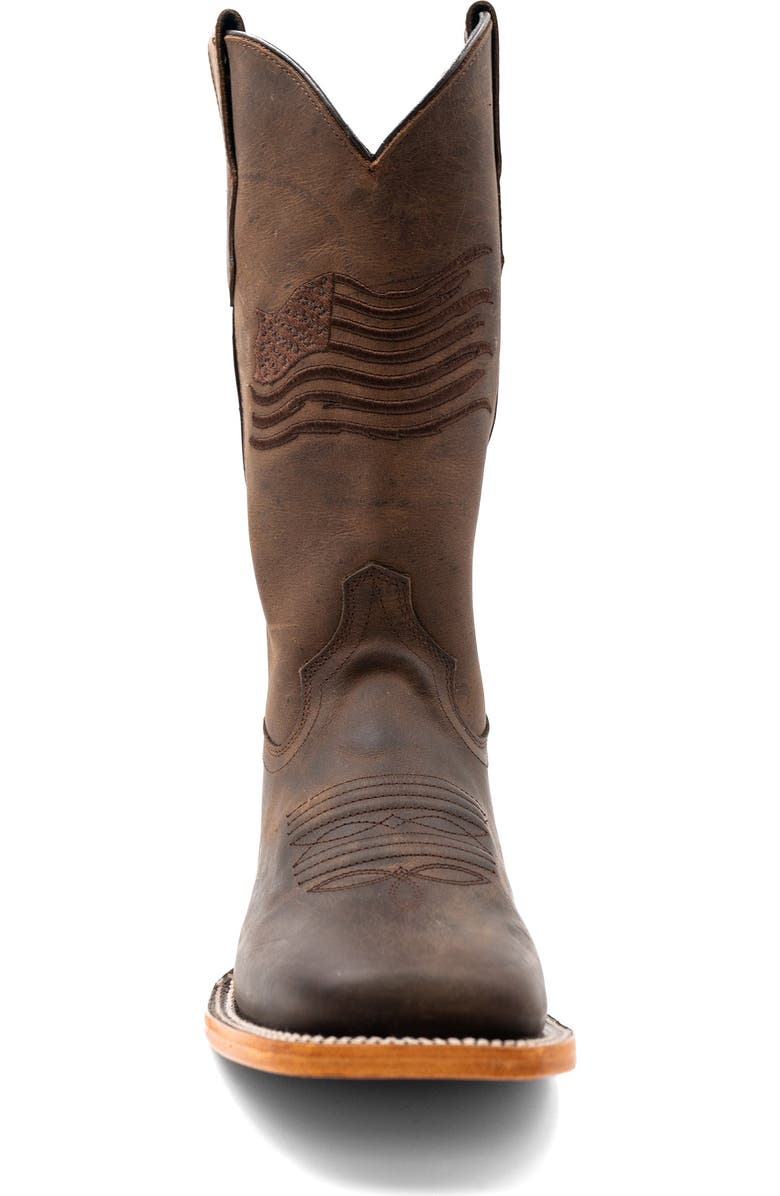 Ferrini Men's Patriot Western Boot, Alternate, color, Chocolate
