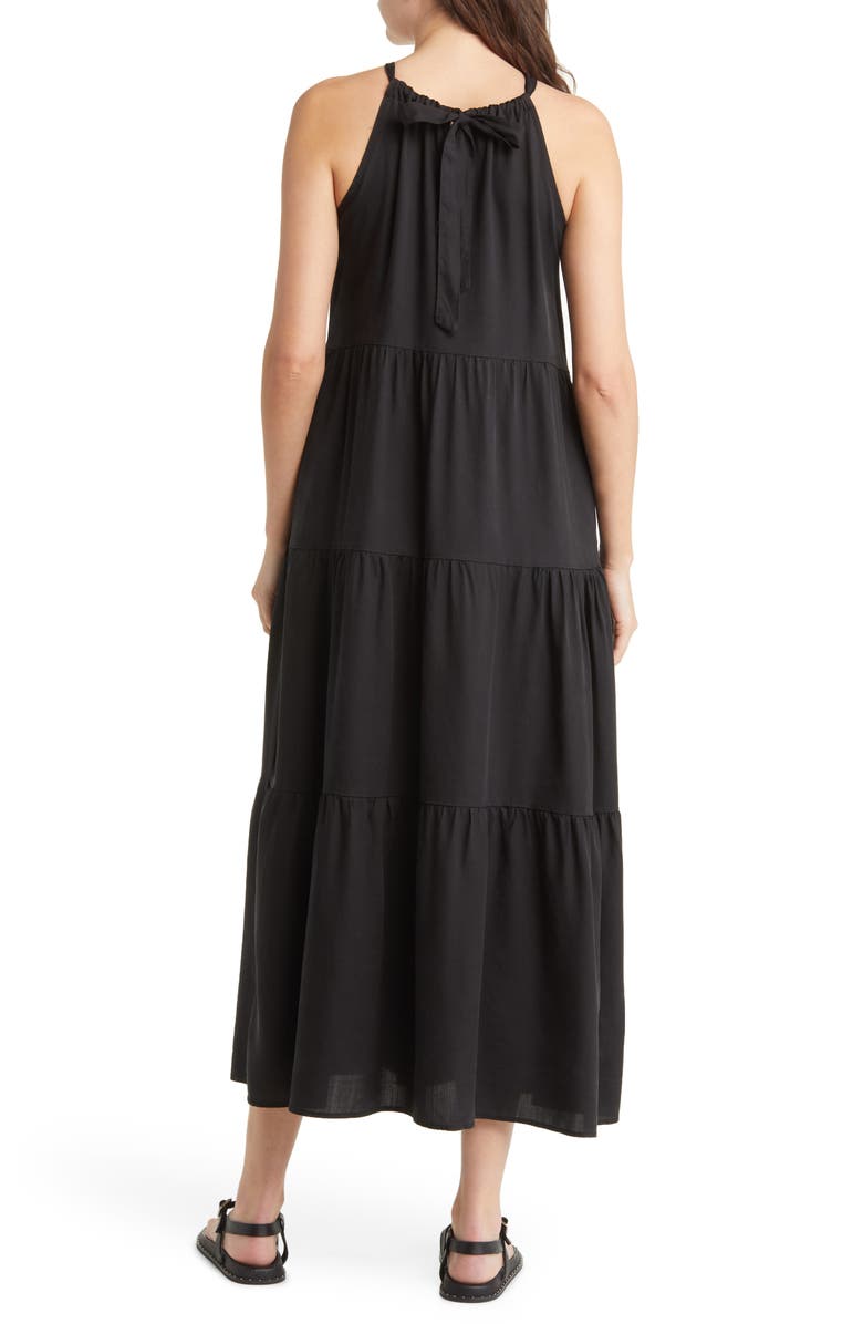 Treasure & Bond Tiered Halter Maxi Dress, Alternate, color, 