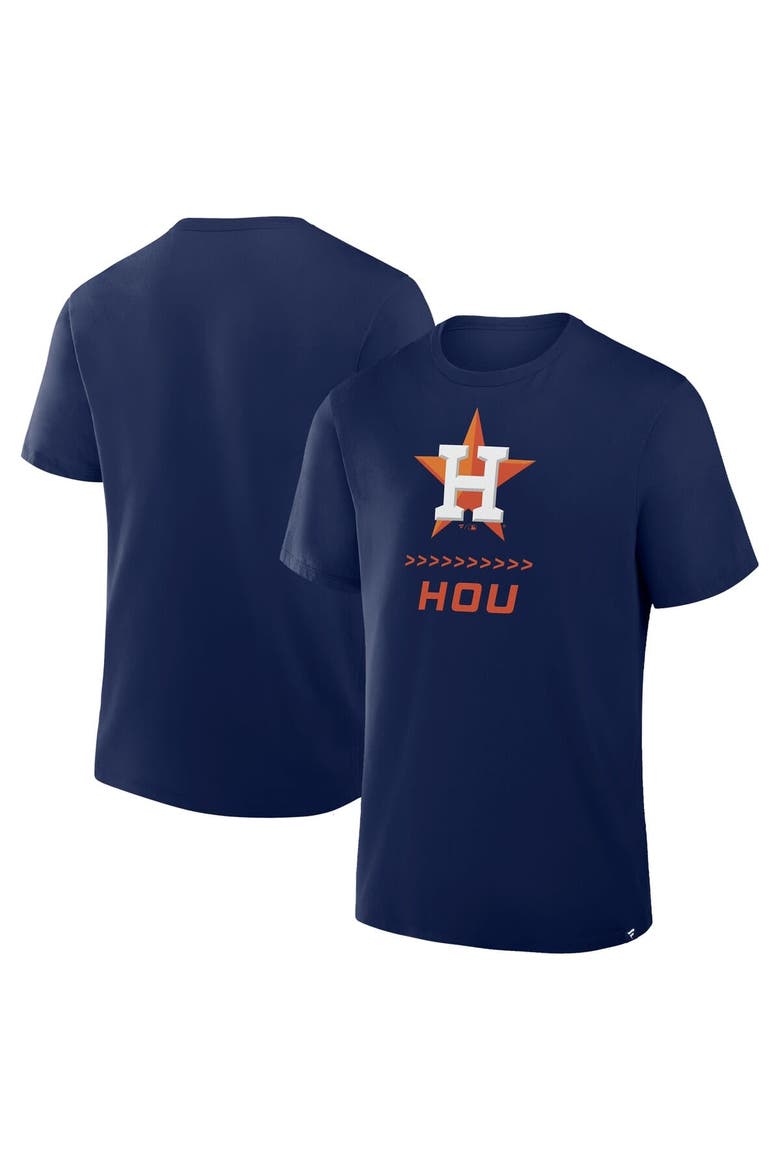 Men's Fanatics Navy Houston Astros Clubhouse Legacy Side Swipe T-Shirt, Main, color, Navy