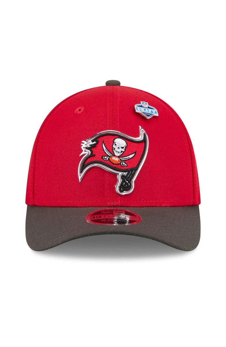 New Era Men's New Era  Red/Pewter Tampa Bay Buccaneers 2026 NFL Draft 39THIRTY M-Crown Flex Hat, Alternate, color, Red