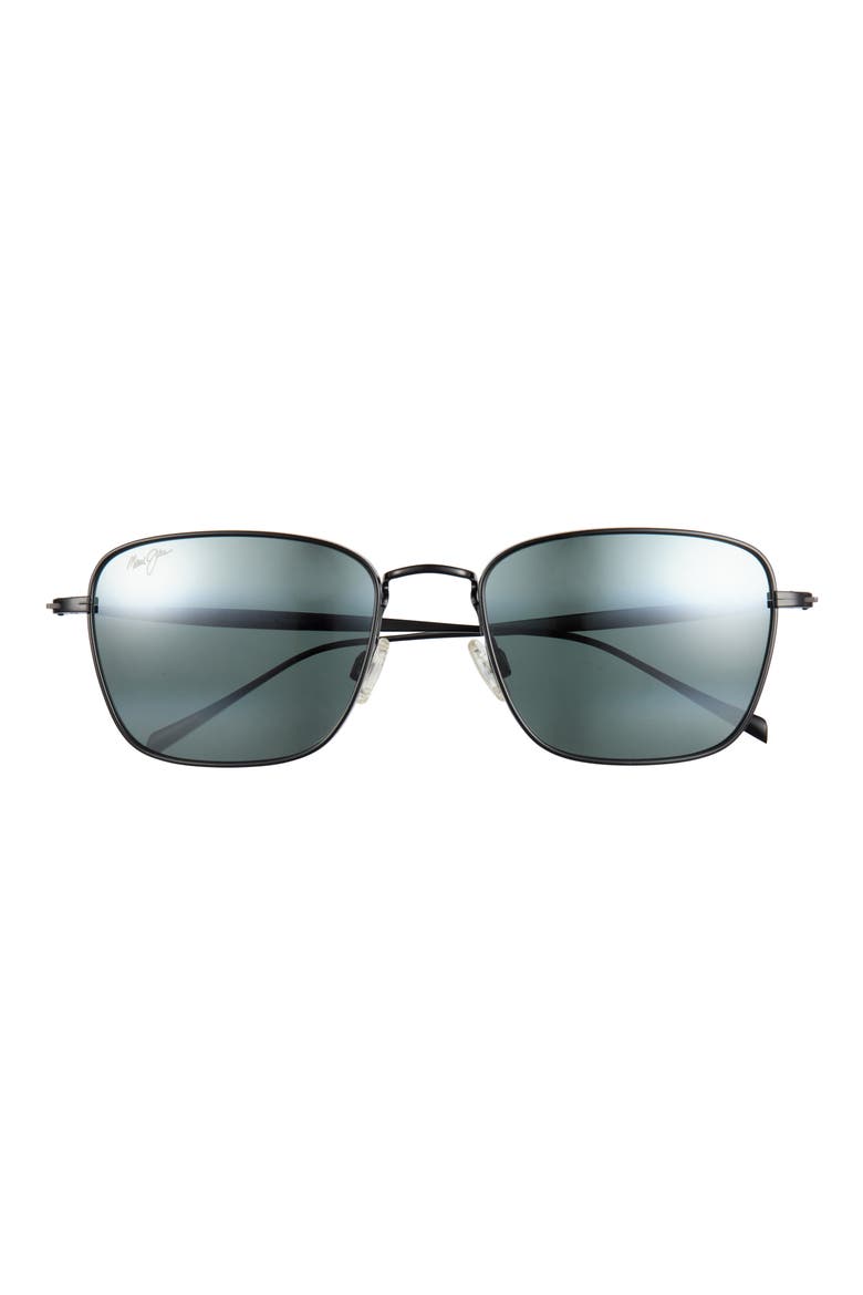 Polarized Square Sunglasses, Main, color, BLACK BLACK GREY