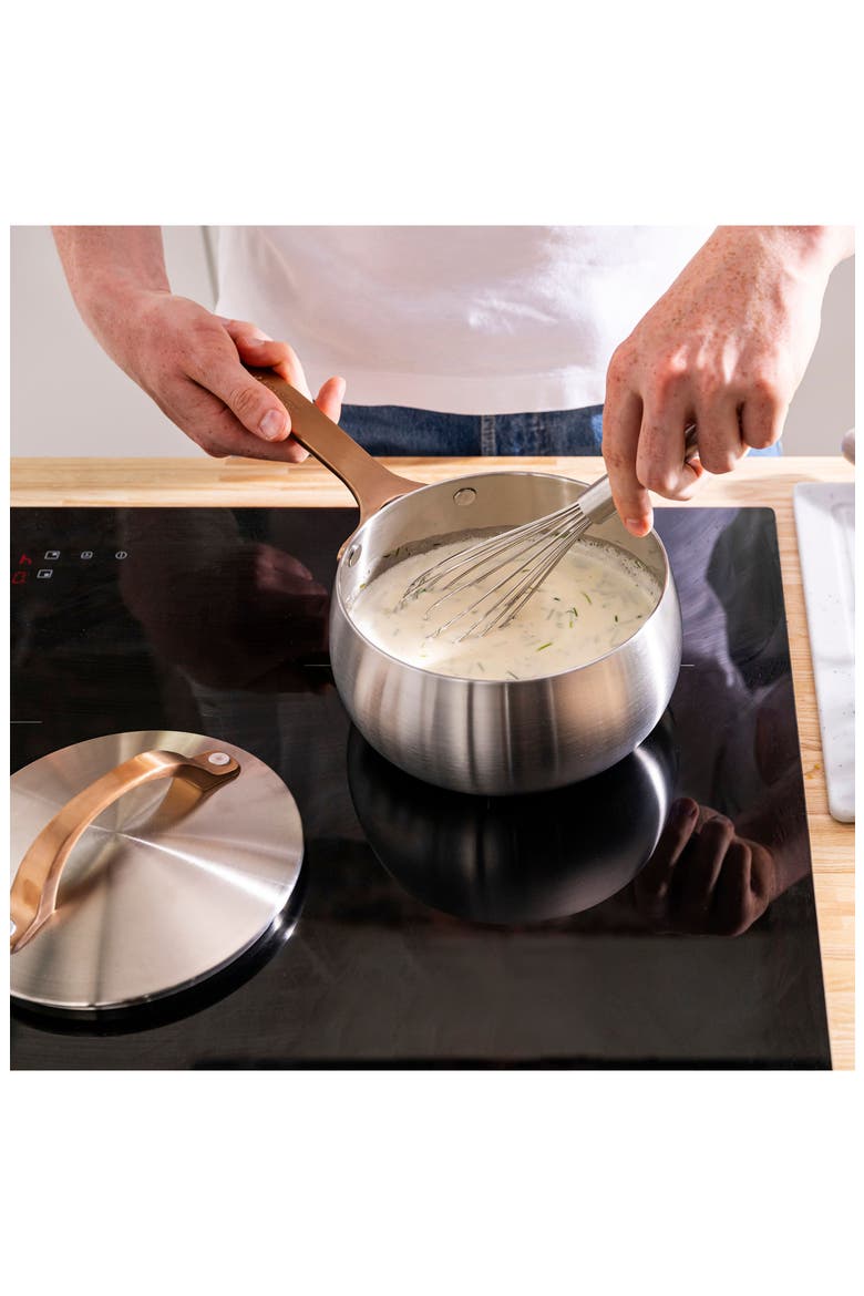Belly Tri-Ply Stainless Steel 10-Piece Cookware Set, Alternate, color, WARM BLUSH