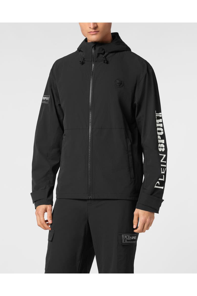 Technical Nylon Jacket Ls Scratch Men, Main, color, black