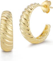 CHLOE AND MADISON Twist Hoop Earrings