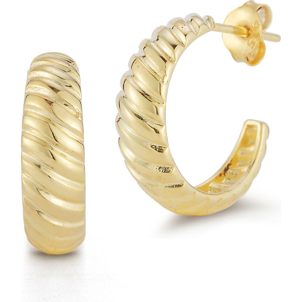 CHLOE AND MADISON Twist Hoop Earrings in Gold at Nordstrom Rack