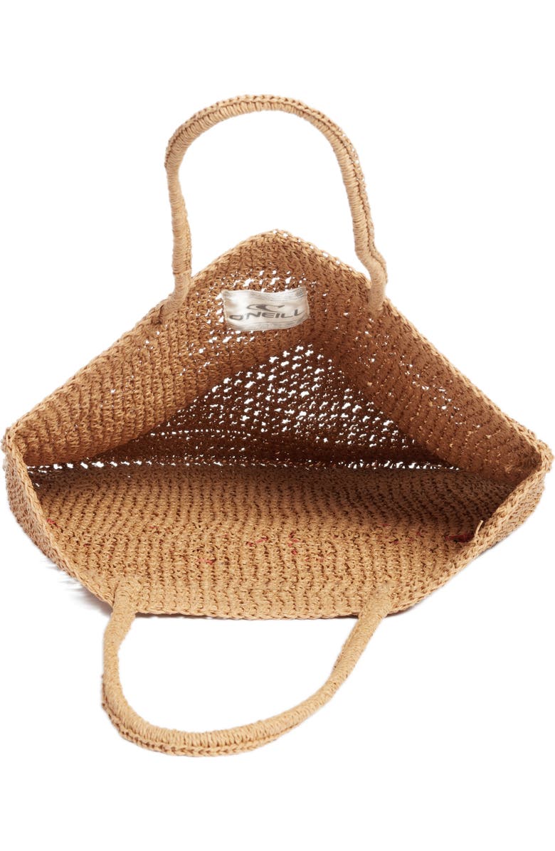 O'Neill Aloha Woven Raffia Tote, Alternate, color,