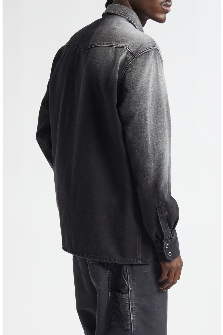 Denim Western Snap-Up Shirt (Men) | Nordstrom