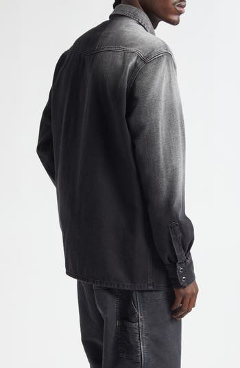 MM6 Maison Margiela Denim Western Snap-Up Shirt | Nordstrom
