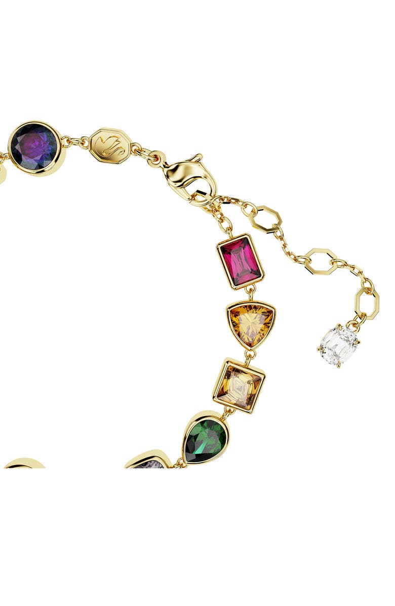 Swarovski Imber Mixed Cut Crystal Bracelet, Alternate, color, Gold/ Multicolored