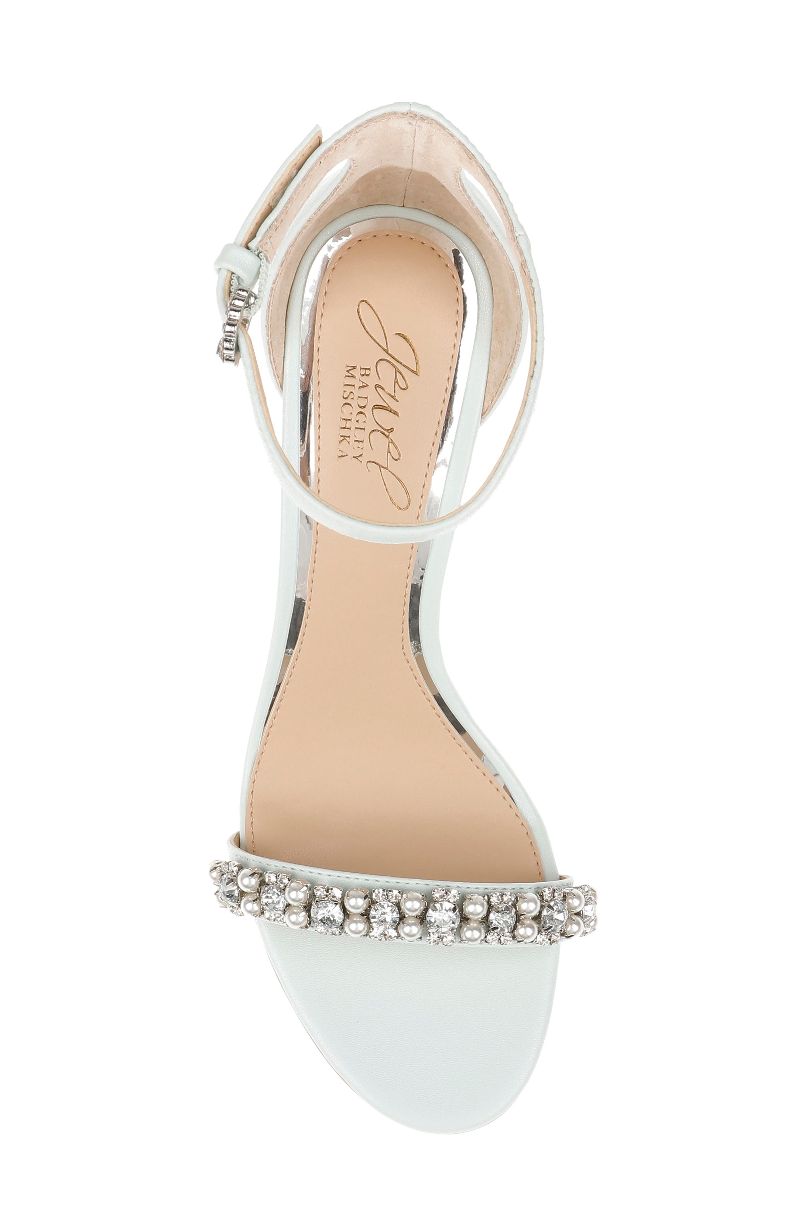 Jewel Badgley Mischka Daylann Ankle Strap Sandal, Alternate, color, Pale Blue