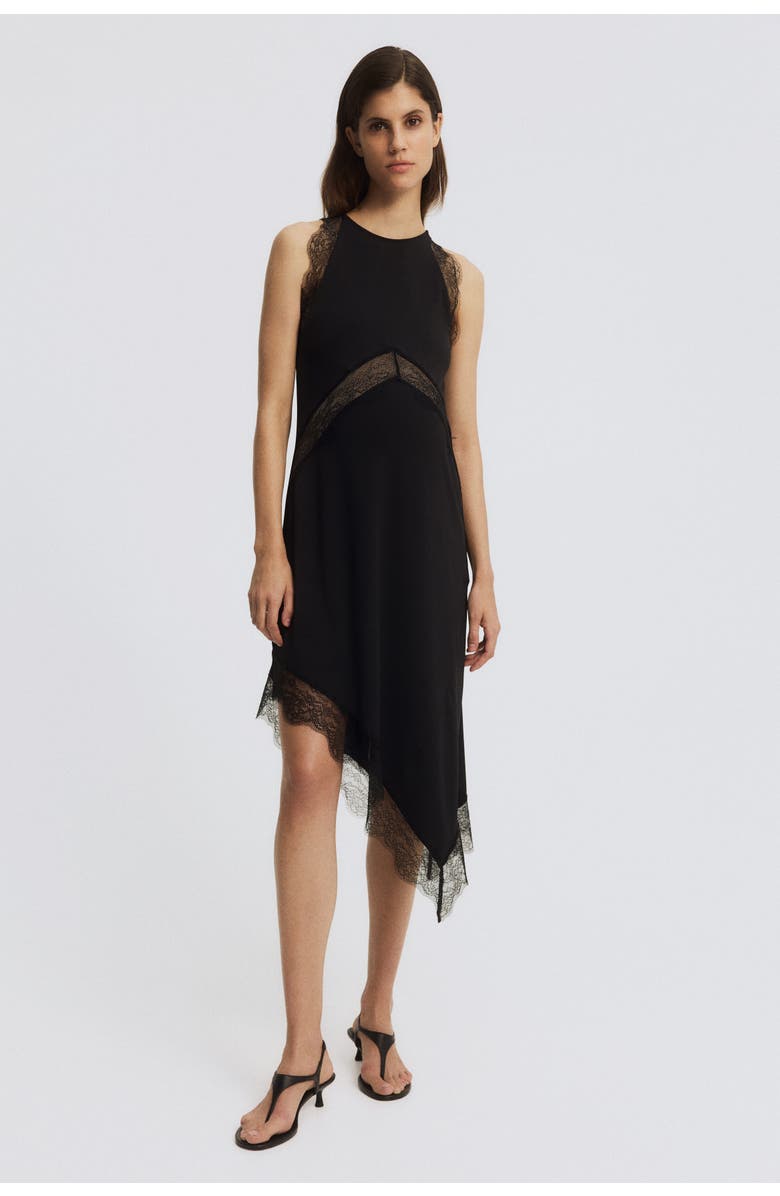 H&M Mama Lace-trimmed Dress, Alternate, color, Black