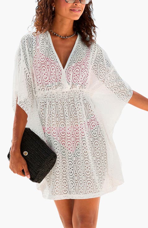 Women's Flowy Lace Cover Up