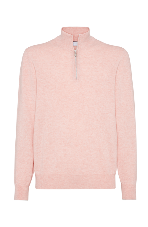 Brunello Cucinelli Cashmere Sweater In Salmon