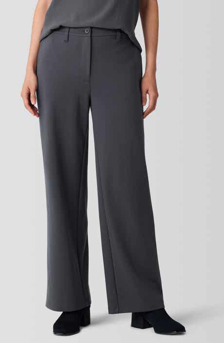 Washable Flex Ponte Wide Leg Pants
