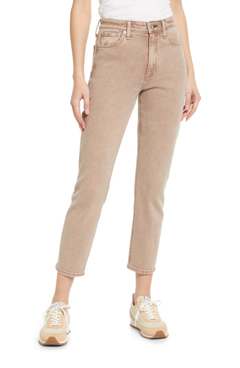 rag & bone Nina High Waist Ankle Cigarette Jeans, Main, color,
