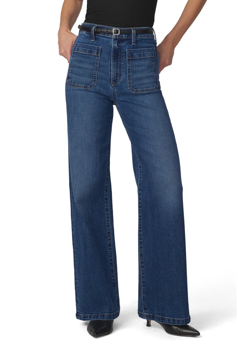 The Mia Patch Pocket High Waist Wide Leg Jeans, Main, color, ENDEARING