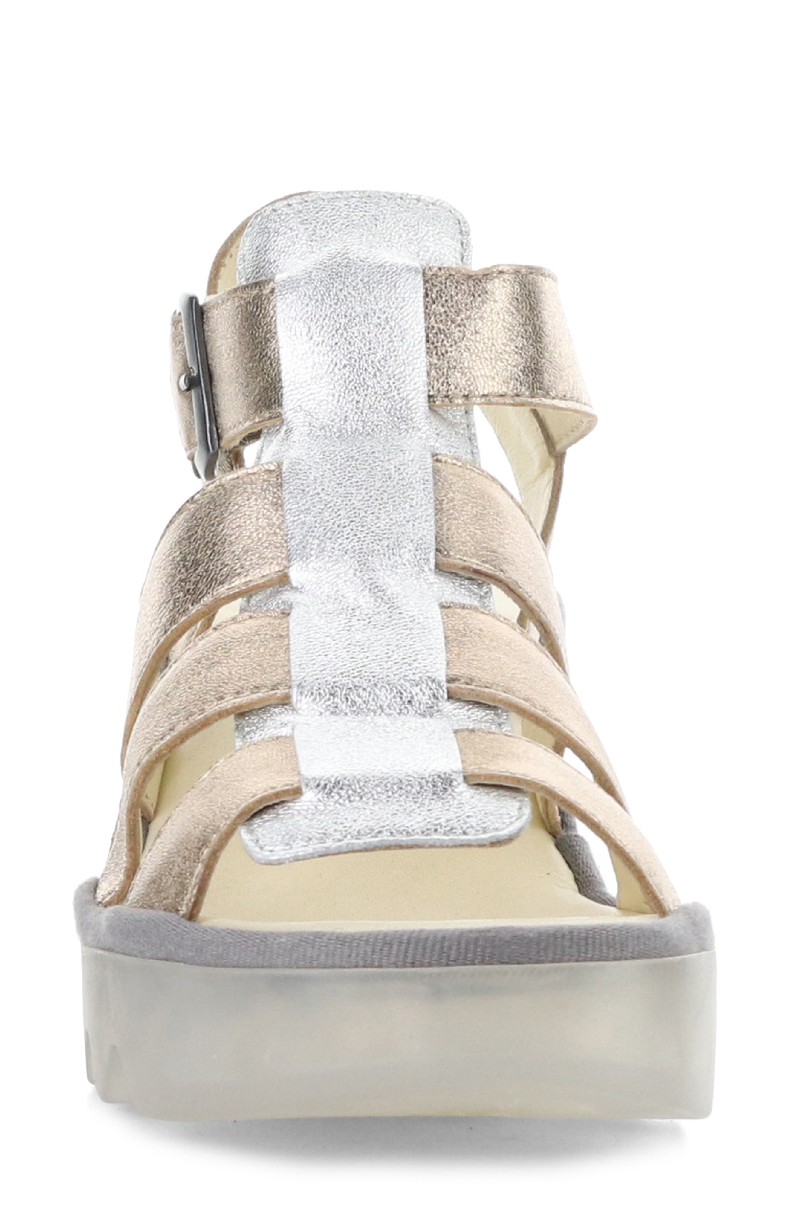 Terf Lug Sole Sandal, Alternate, color, SAHARA/ SILVER