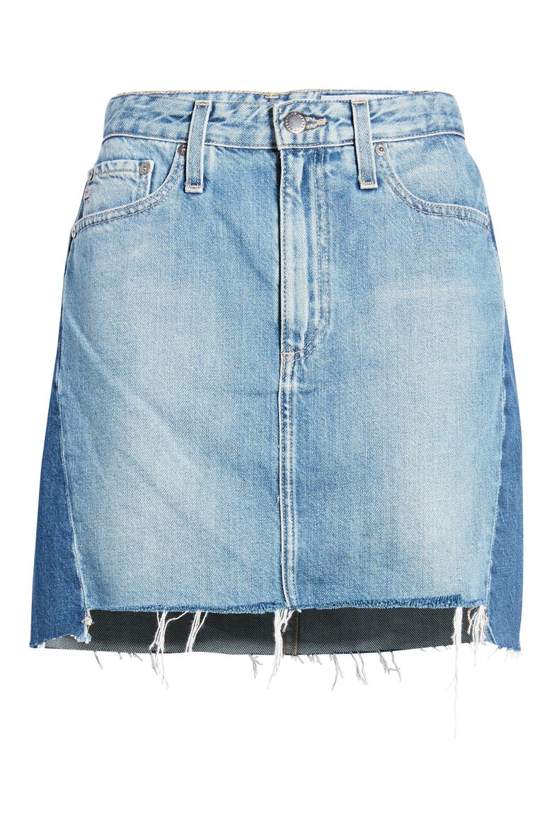 Vera Cutoff Denim Miniskirt, Alternate, color, 1989 ATTAIN