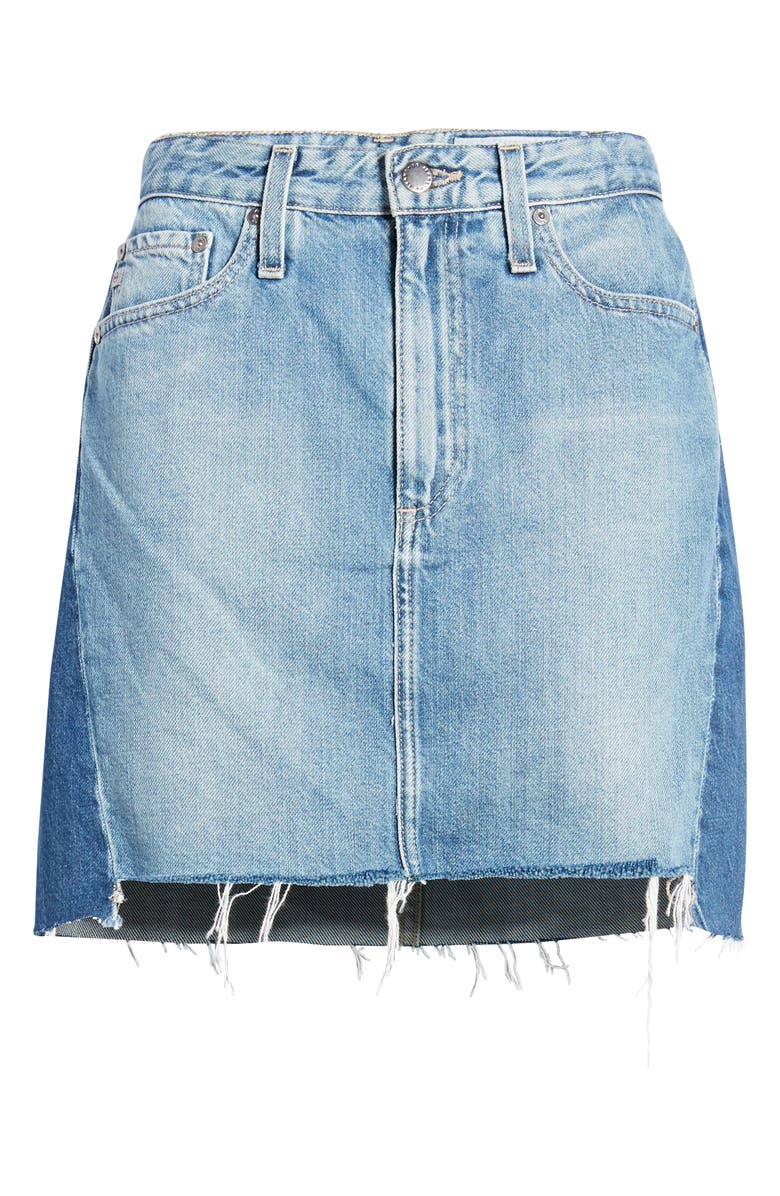 AG Vera Cutoff Denim Miniskirt, Alternate, color,