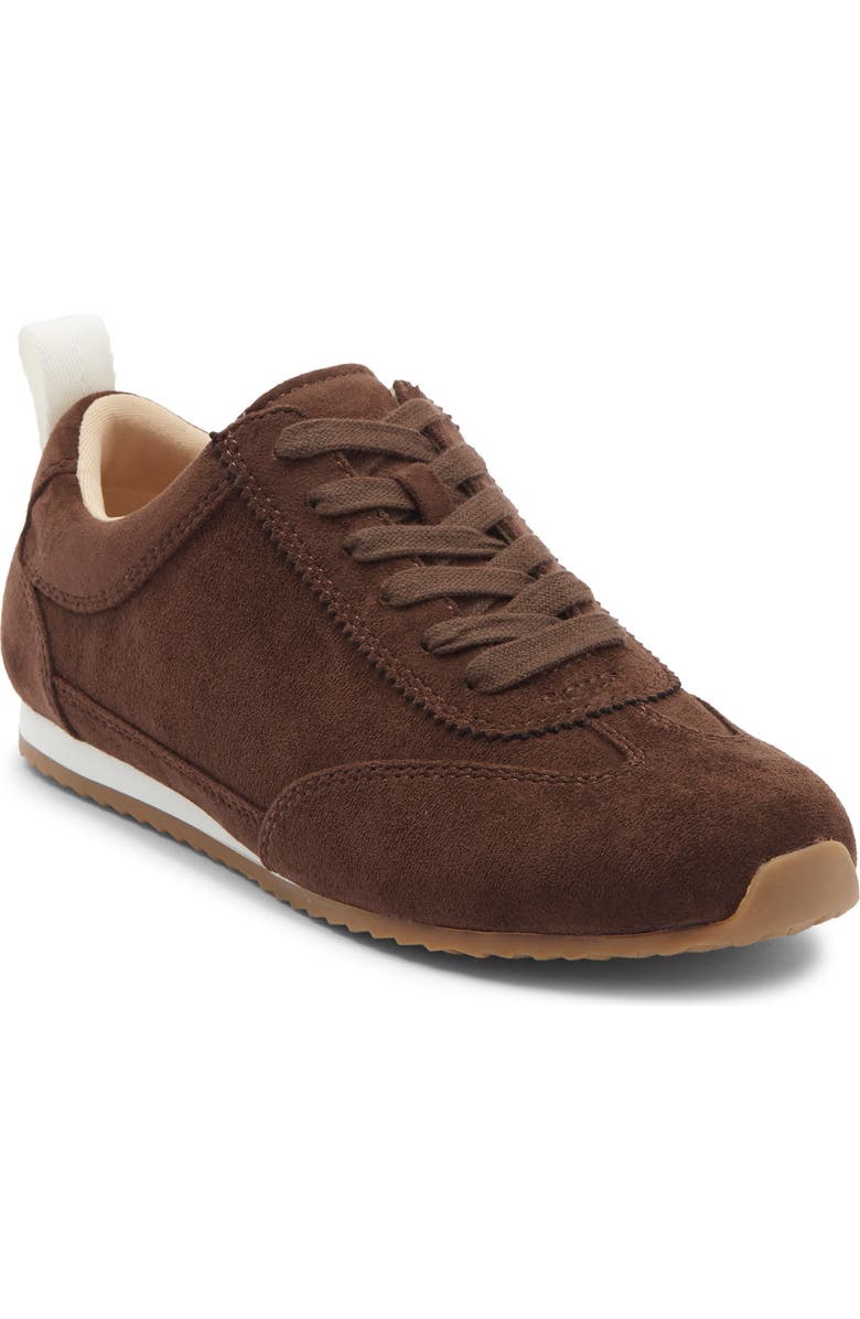 NORDSTROM RACK Peachy Low Lace-Up Sneaker, Main, color, Brown Chocolate
