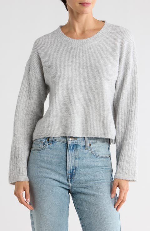 Cable Sleeve Sweater