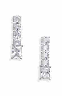 Tasha CZ Linear Drop Earrings