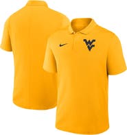 Nike Men's Nike Gold West Virginia Mountaineers Primetime Victory Primary Logo Performance Polo