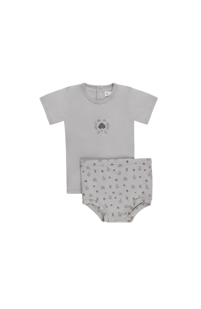 Ely's & Co. Garden Floral Print Collection - 2Pc Set Boy, Main, color, Blue