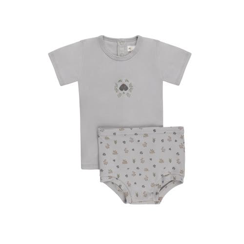 Ely's & Co. Garden Floral Print Collection In Gray