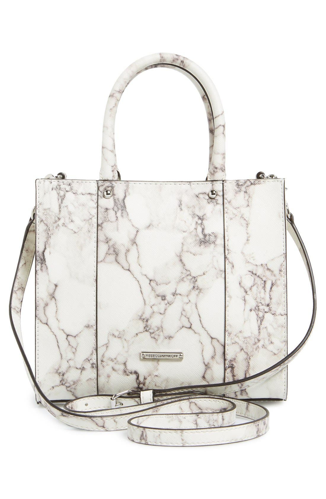 'Mini M.A.B.' Tote, Alternate, color, MARBLE PRINT