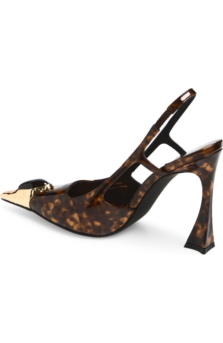 Jeffrey Campbell Sorcerer Pointed Toe Slingback Pump, Alternate, color, Tortoise Combo