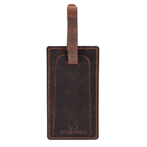 Bly Genuine Oil Tanned Leather Luggage Tag