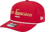 New Era Men's New Era Scarlet San Francisco 49ers Script 9SEVENTY Adjustable Hat