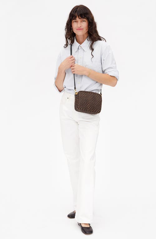 Clare V . Midi Sac Woven Crossbody Bag In Multi