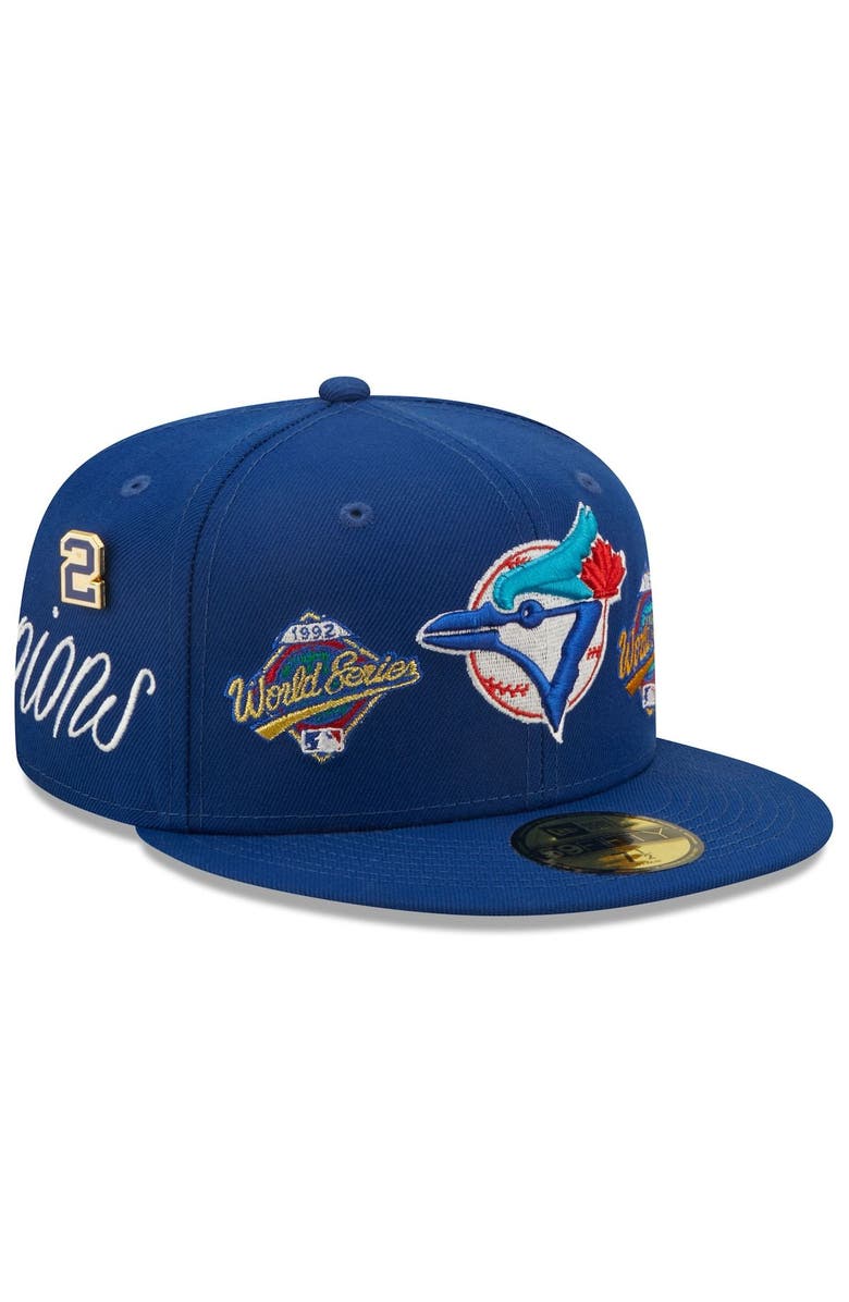 New Era Men's New Era Royal Toronto Blue Jays Historic World Series Champions 59FIFTY Fitted Hat, Main, color,