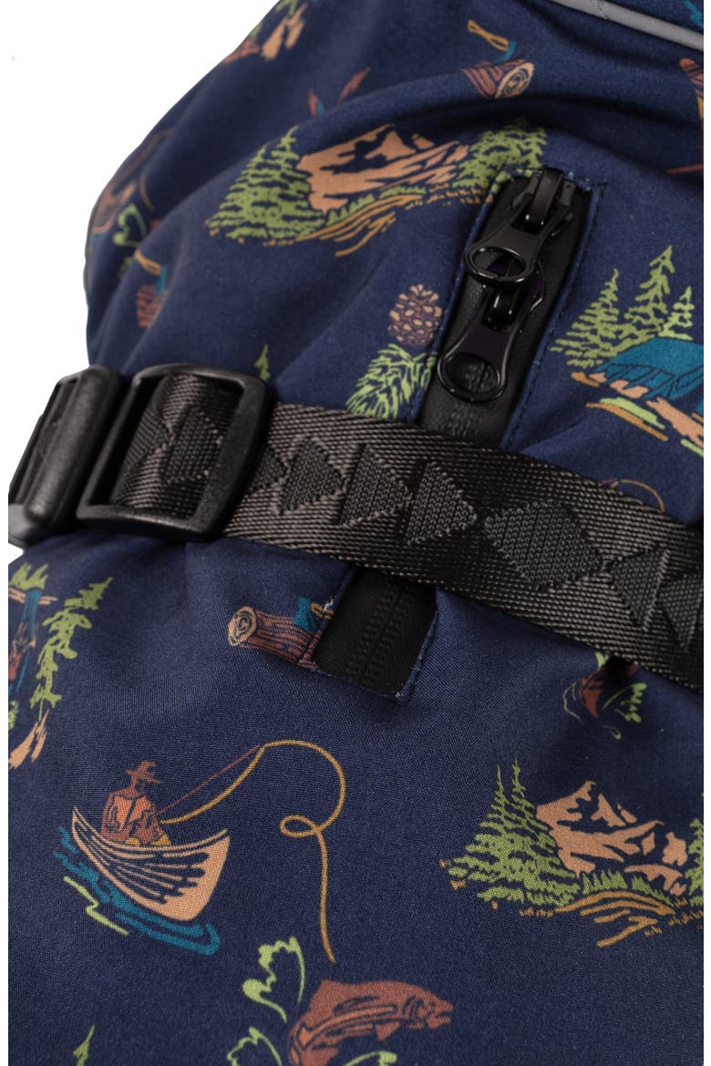 Waterproof Adventure Pet Coat, Alternate, color, CANOE CLUB