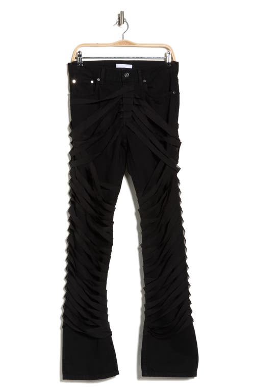 Helmut Lang Ribbon Worker Straight Leg Jeans In Black