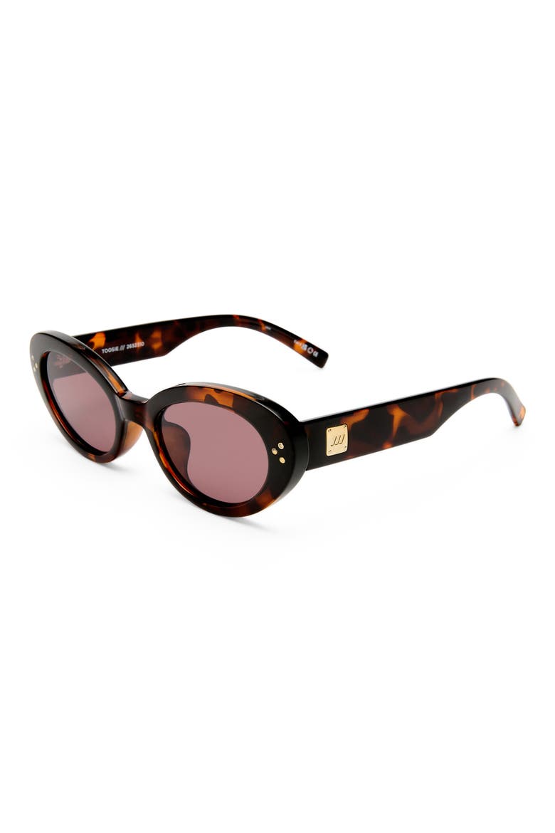 Tootsie 53mm Cat Eye Sunglasses, Alternate, color, TORT / SMOKEY BROWN MONO