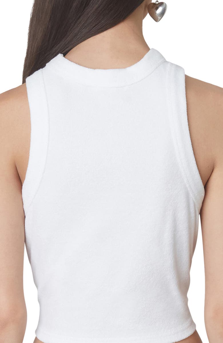 Nia Lucerne Terry Tank Top, Alternate, color, White