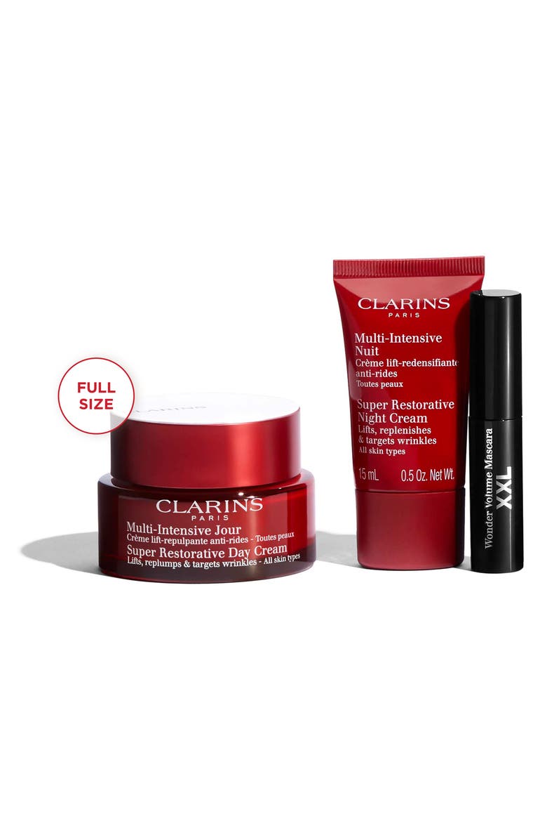 Clarins Super Restorative Anti-Aging Skin Care Starter Set (Limited Edition) $201 Value, Alternate, color,