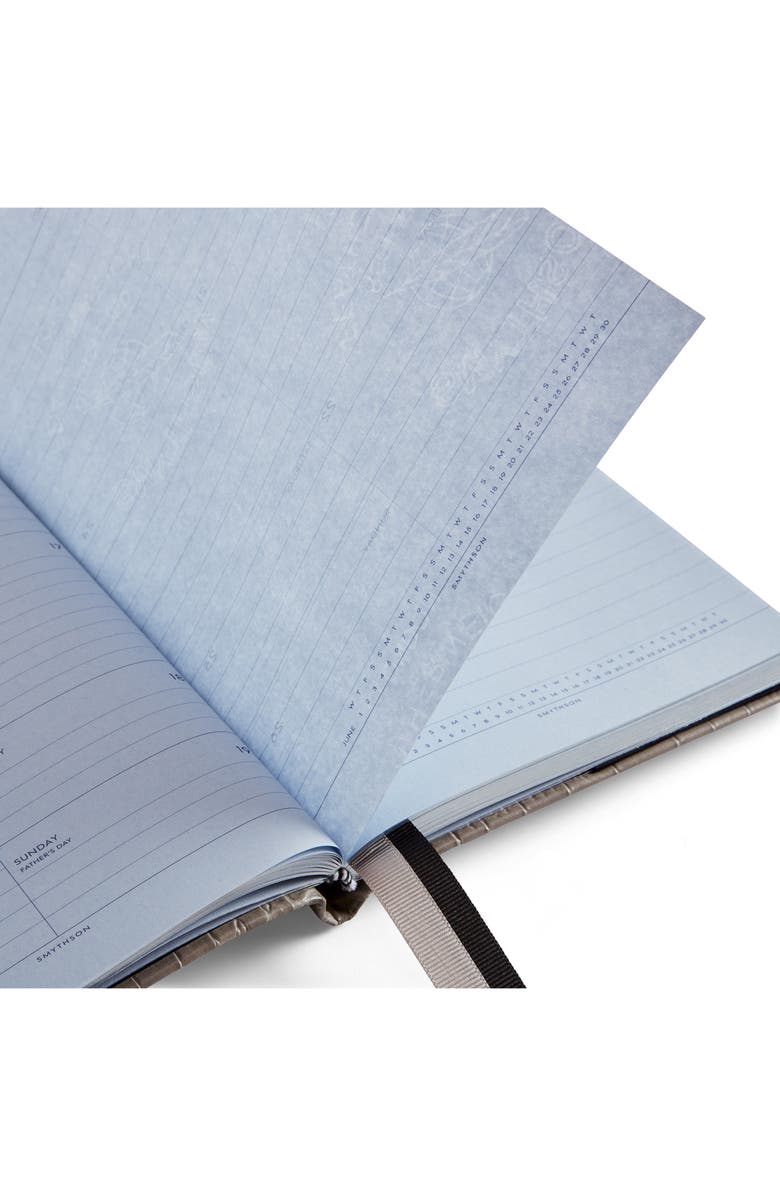 Smythson Smythoson Mara Soho Croc Embossed Leather 2022 Diary, Alternate, color,