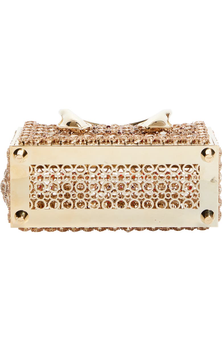 Christian Louboutin Crystal Mesh Top Handle Bag, Alternate, color, Suzuran/ Loubi