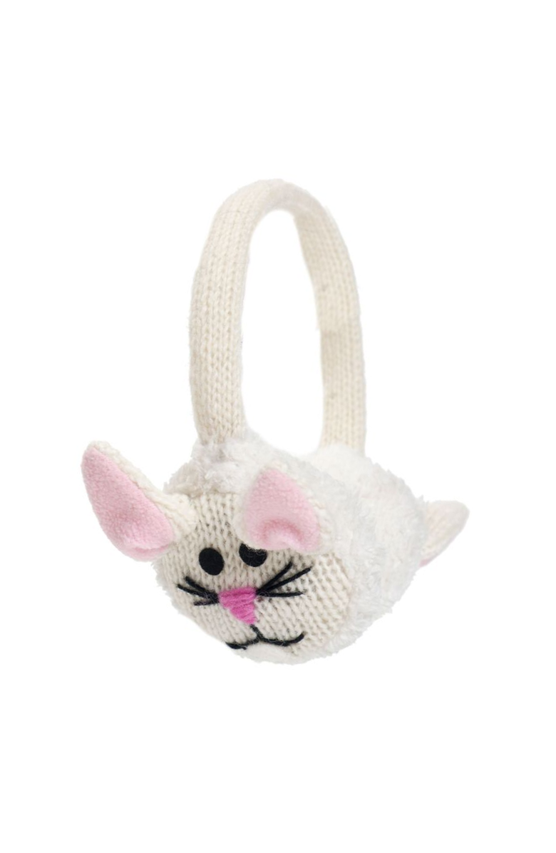 Nirvanna Designs Bunny Earmuffs, Main, color, White