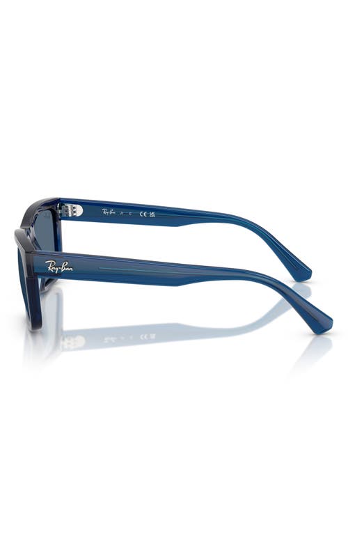 Ray Ban Ray-ban Kids' 49mm Rectangular Sunglasses In Transparent Blue