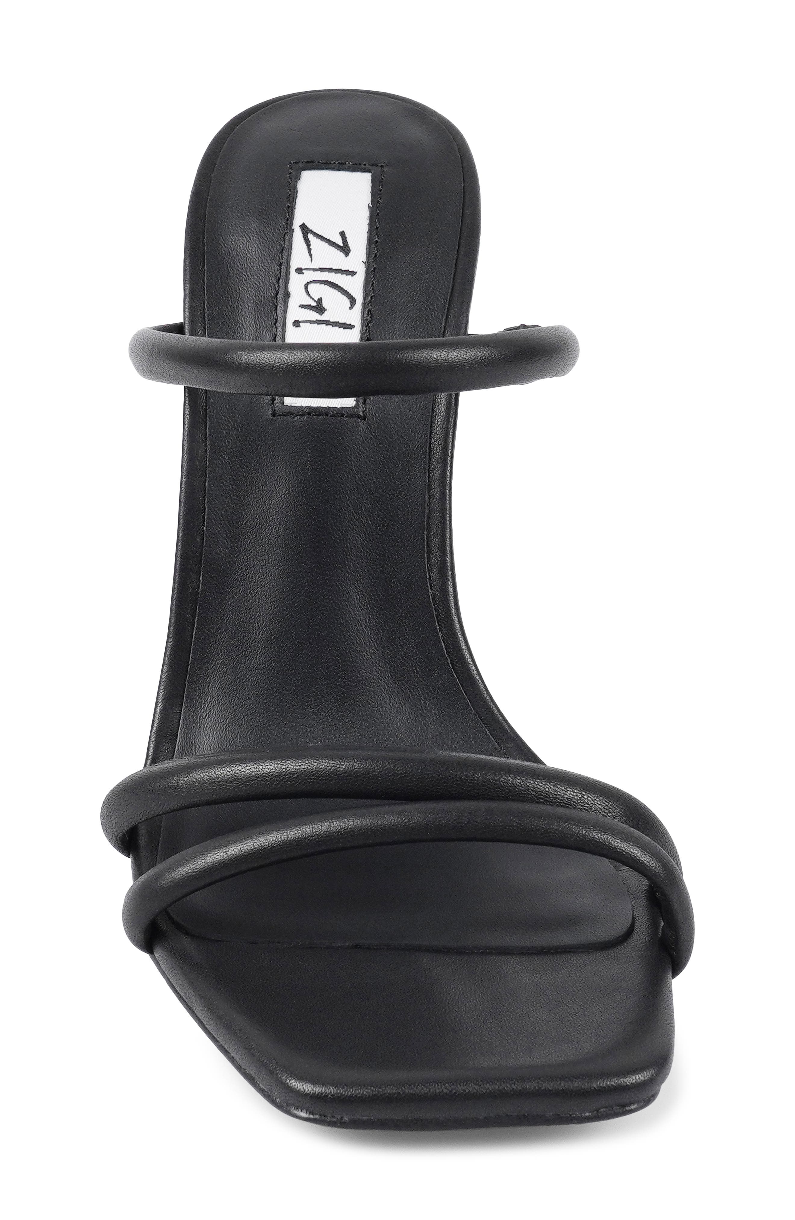 ZIGI Strappy Stiletto Sandal, Alternate, color, Black Leather