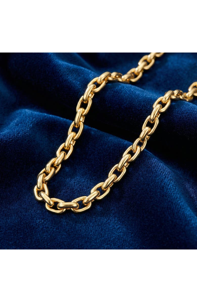 Bliss Diamond 14k Gold Women's 24" Chain Necklace 42 Grams 8.5mm Thick, Alternate, color, 14K Yellow Gold