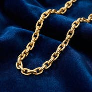 Bliss Diamond 14k Gold Women's 24" Chain Necklace 42 Grams 8.5mm Thick