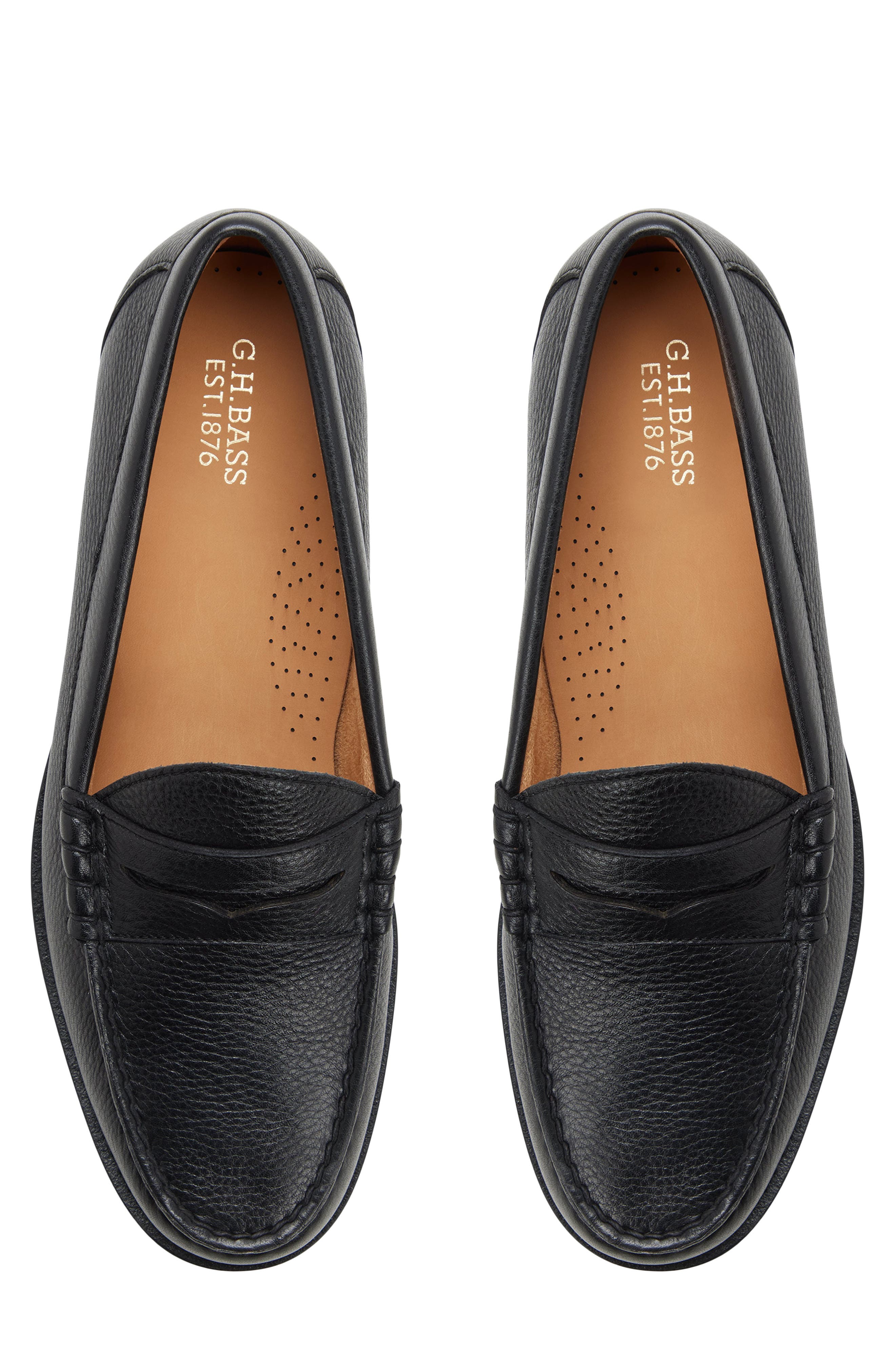G.H.BASS Berkeley Penny Loafer, Alternate, color, Open Black