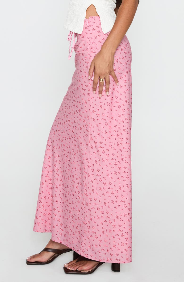 Princess Polly Gorgina Floral Tie Side Maxi Skirt, Alternate, color, Pink Multi
