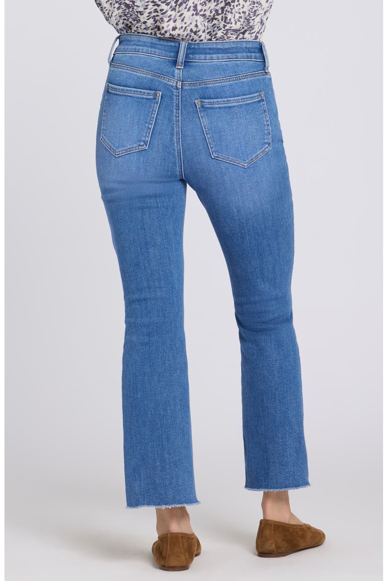 Billie Frayed High Waist Ankle Mini Bootcut Jeans, Alternate, color, BLUE PARADISE